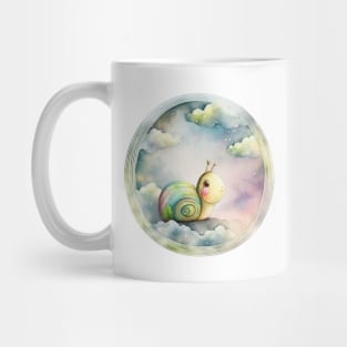 Cute snail, cartoon character Mug